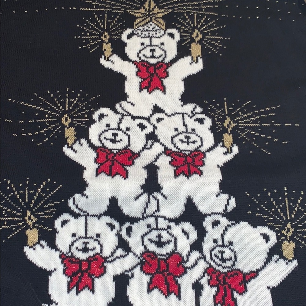 Nutcracker Teddy Bear Pyramid Christmas Tree Vtg - Picture 3 of 3